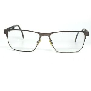 Marchon NYC Downtown Society 033 Eyeglasses Brown Metal Frame 55-16-140 21601